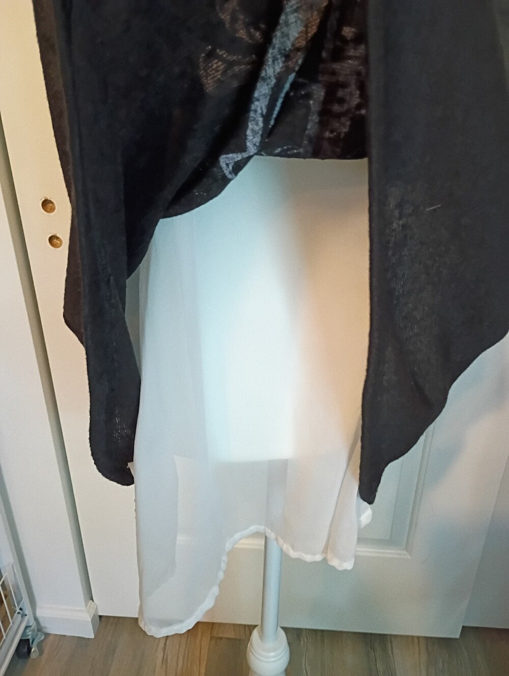 Torrid Black Burnout Anchor Tank Sz 1X